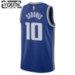Maillot NBA Sacramento Kings Domantas Sabonis Nike 2023-24 City Edition Bleu Swingman - Enfant